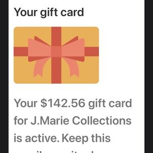 J Marie Collections Electronic Gift Card